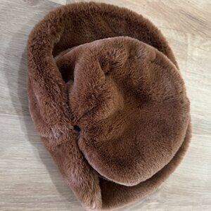 Free People Faux Fur Floppy Hat